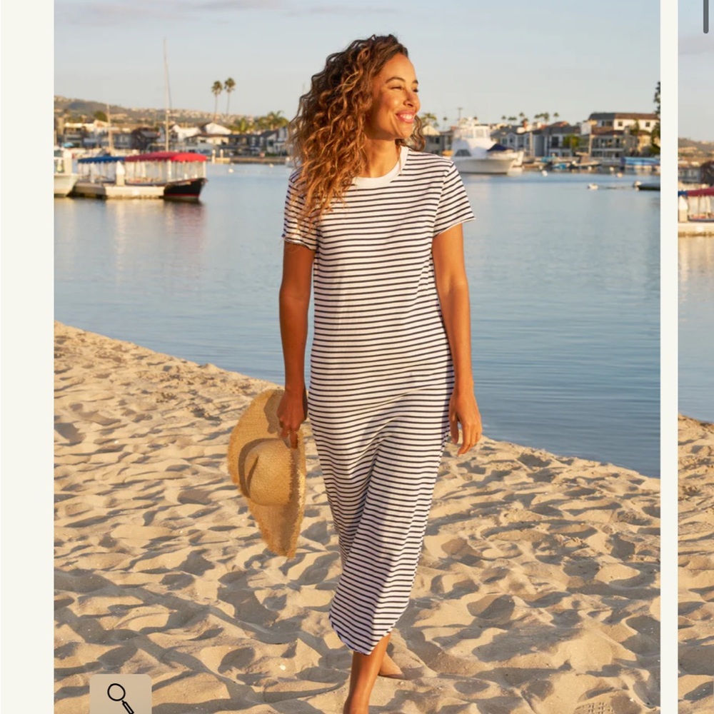 Frank and Eileen Harper Perfect dress size small NWT stripe British royal navy.